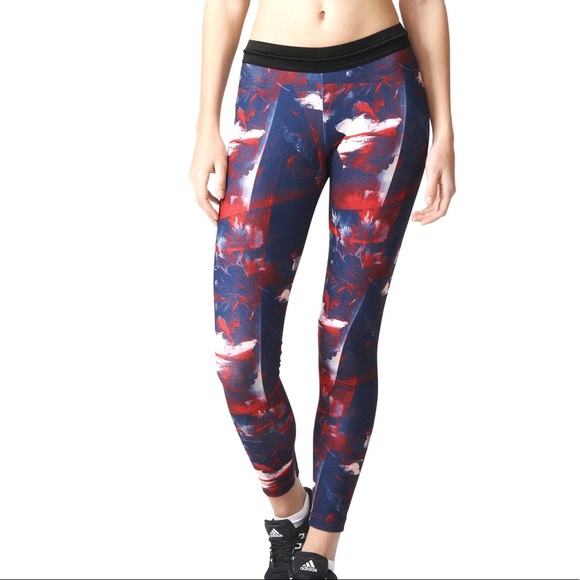 Adidas Multi Color Leggings tight - Picture 1 of 7